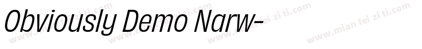 Obviously Demo Narw字体转换